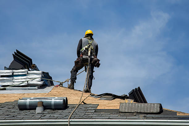 Professional Gutter Installation technician working in Conifer, CO